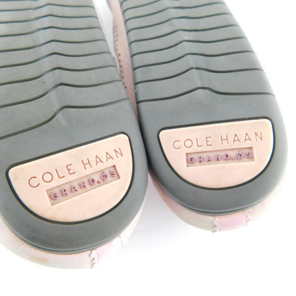 COLE HAAN Pink Nubuck Leather Perforated Ballerina Slipper Ballet Flats 7 - Picture 6 of 8